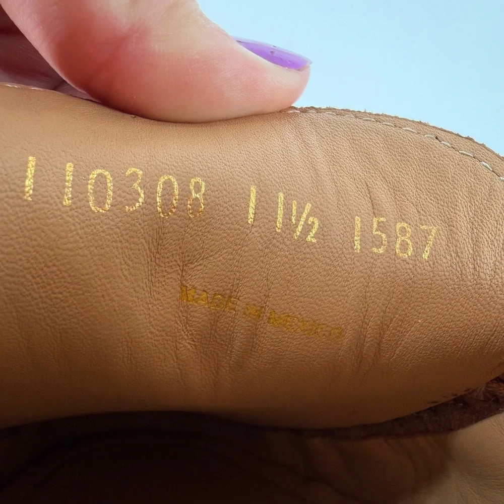Alan Payne Mens Tan Como Perforated Suede Driving Loafers Bit Detail 11.5 10308